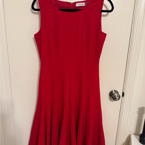 Calvin Klein Dresses & Skirts - Calvin Klein Vibrant Red Midi Dress